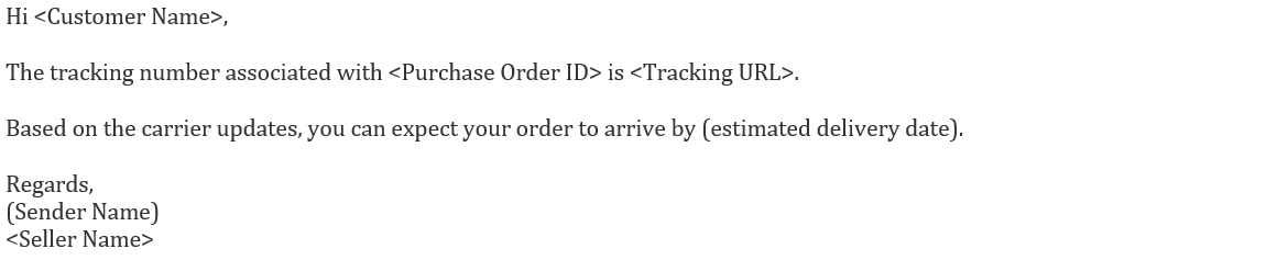 消息中心常见回复模板