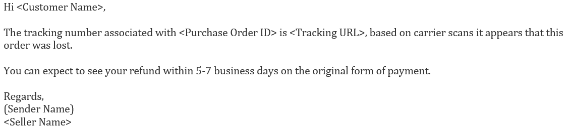 消息中心常见回复模板