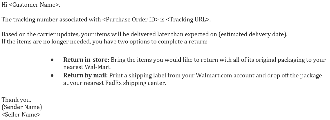 消息中心常见回复模板